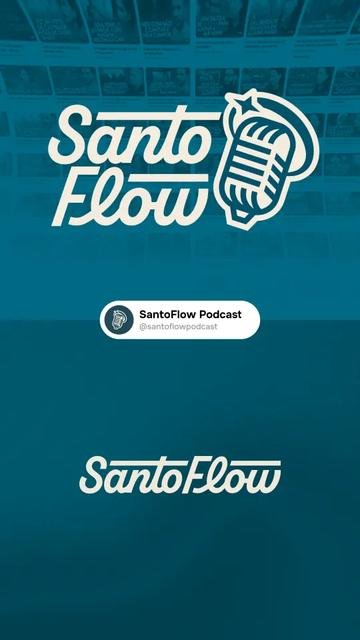 Identidade visual de SantoFlow Podcast